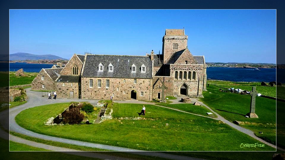 Iona Abbey Landscape